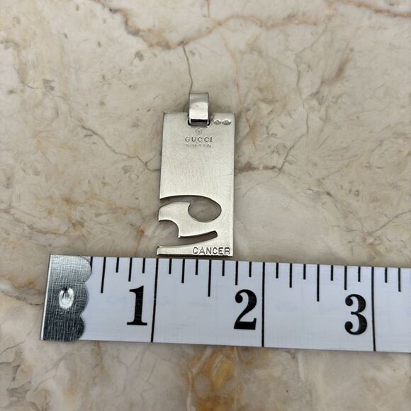Gucci 925 Sterling Silver “Cancer” Zodiac Pendant Unisex - Picture 6 of 6
